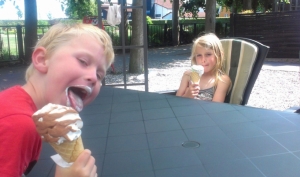 Spise is med ungerne :-)